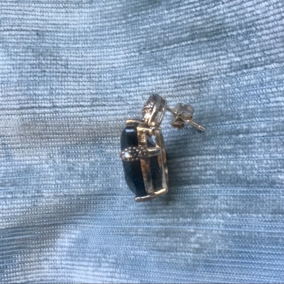 Brown Gold Tan Smokey Topaz Gemstone Earrings 925 - Picture 6 of 8